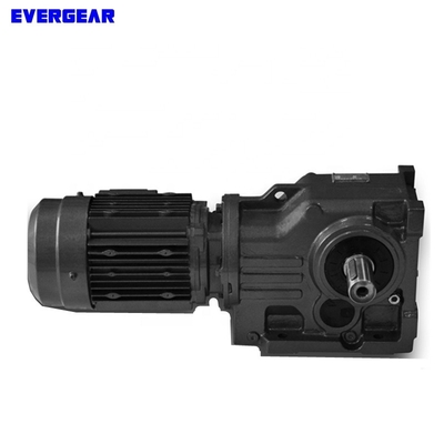HT250 Cast Iron K Series Gear Reduction Gearbox Helical Bevel Motor